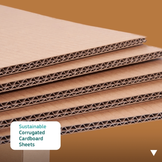 Sustainable Corrugated Cardboard Sheets